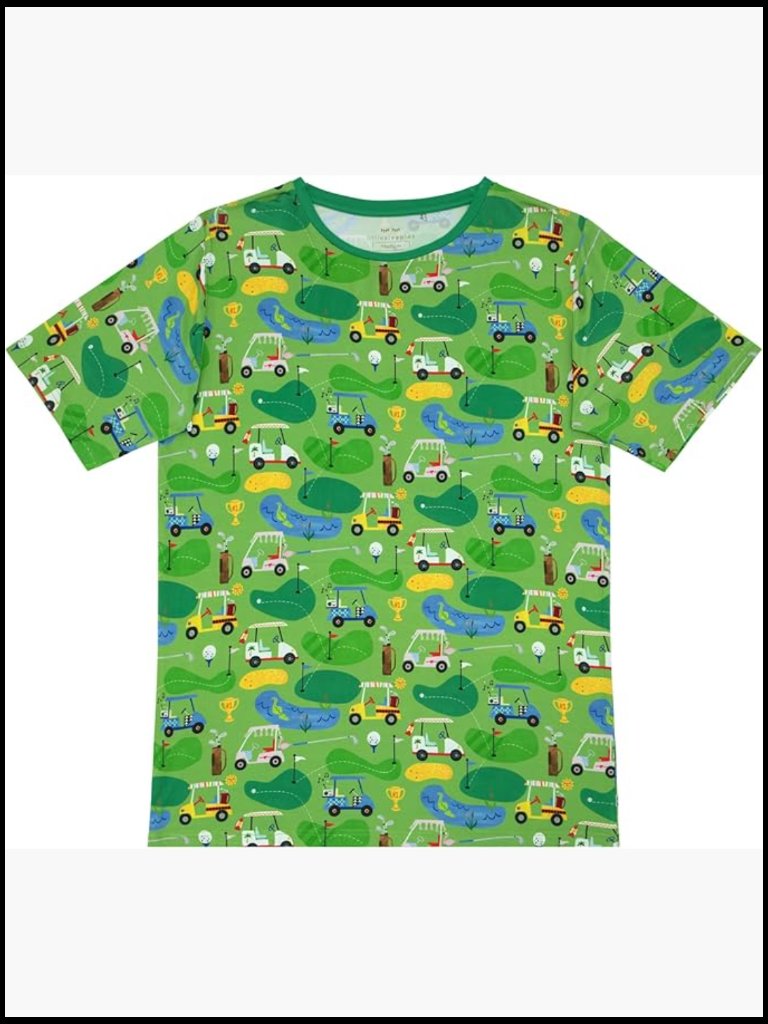 Mens Viscose Derived From Bamboo Short Sleeve Pajama Top